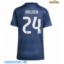 Camisa de time de futebol Real Madrid Dean Huijsen #24 Replicas 2º Equipamento Feminina 2025-26 Manga Curta